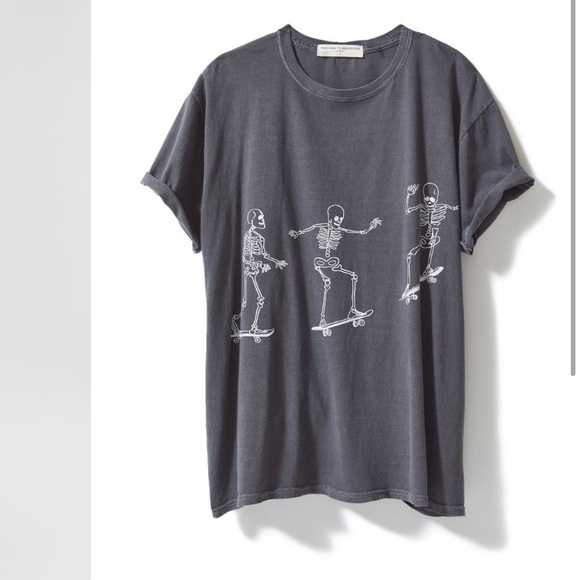 skeleton urban outfitters shirt